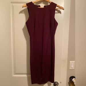 Burgundy dress